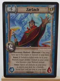 WARLORD Saga of the Storm CCG Mercenary Character Card ZARTOCH 089/300 - Image 1