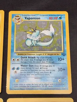 Vintage Pokemon Cards Rare Holo Lot WOTC Era Only - Mewtwo, Vaporeon, Gyarados - Image 4