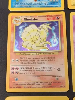 Vintage Pokemon Cards Rare Holo Lot WOTC Era Only - Mewtwo, Vaporeon, Gyarados - Image 5