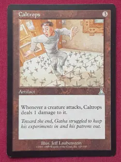 Magic The Gathering URZA'S DESTINY CALTROPS artifact card MTG - Image 1