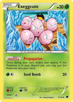 Exeggcute 4/116 Non-Holo Card PLF Plasma Freeze Pokemon TCG LP Lightly Played - Image 1