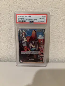 One Piece PSA 10 Shanks Leader OP09-001 PSA Magazine Promo Card Gem Mint - Image 1