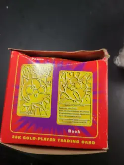 Pokemon 1999 Jigglypuff BK 23k Gold Plated Card w/Red Box Factory Sealed Ball - Image 3