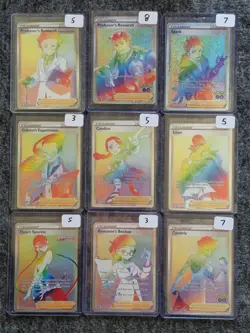 NINE (9x) Secret Rainbow TRAINERS Pokemon Cards Lot 🔥🔥🔥 - Image 1