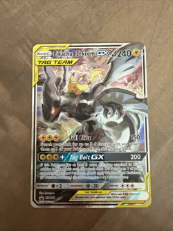 Pokemon Pikachu & Zekrom GX TCG Sun & Moon SM168 Holo Promo Card - Image 1