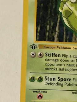 Metapod 1ST EDITION Shadowless Base Set 54/102 Vintage Pokemon Card 1999 WotC - Image 3