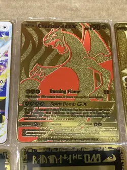 9X GOLD METAL CARDS Fan Art Collection New - Image 3
