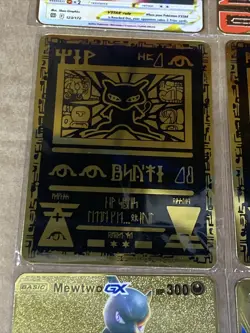 9X GOLD METAL CARDS Fan Art Collection New - Image 5
