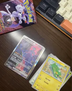 Pokemon TCG Destined Rivals Team Rockets Mewtwo EX Card 231/182 - Image 2