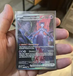 Pokemon TCG Destined Rivals Team Rockets Mewtwo EX Card 231/182 - Image 4
