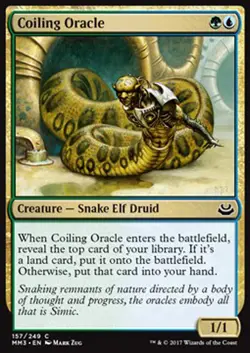 MTG 2x COILING ORACLE - ORACOLO ACCIAMBELLATO - MMA3 - MAGIC - Image 1