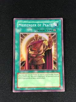 YUGIOH MESSANGER OF PEACE MRL-102 SUPER PLAY/EDGEWARE (ORIGINAL PRINT) - Image 1