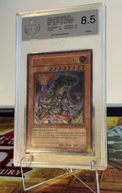 Yugioh Ultimate Tyranno 1st Edition Ultimate Rare PSA PGS 8.5 - Image 1