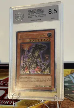 Yugioh Ultimate Tyranno 1st Edition Ultimate Rare PSA PGS 8.5 - Image 2