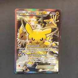 Pokemon TCG Karte - Pikachu EX Full Art Black Star Promo XY124 - Image 2