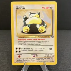 Snorlax 27/64 Jungle Rare Non-Holo Vintage Pokemon TCG Card - Image 1