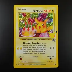 Birthday Pikachu 24 Pokemon Celebrations Collection Holo Card - Image 1