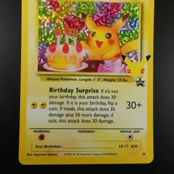 Birthday Pikachu 24 Pokemon Celebrations Collection Holo Card - Image 3