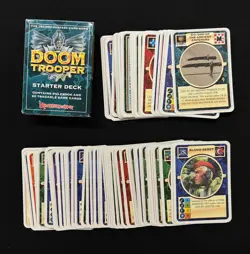 DOOMTROOPER CCG techno-fantasy 1994 starter deck + extra cards OOP - Image 1