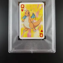 PSA 10 Dragonite Queen of Hearts Graded Pokemon Mini Bicycle Card - Image 3