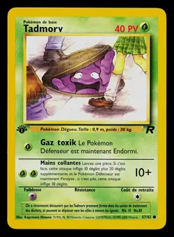 Pokemon Card - Grimer (Tadmorv) Team Rocket 1st Edition French 57/82 Common - Image 1