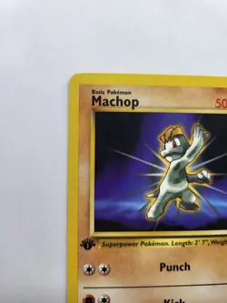 Machop 59/82- 1st Edition Team Rocket Vintage Pokemon Card - NM - Image 3