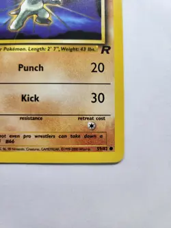 Machop 59/82- 1st Edition Team Rocket Vintage Pokemon Card - NM - Image 5