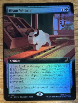 MTG: Avatar: The Last Airbender Eternal-Legal, Bison Whistle - Extended Art Foil - Image 1