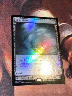 Strip Mine X1 Mtg Battle For Zendikar Expeditions Nm Foil Full Art Masterpiece - Image 1