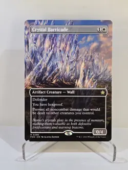 MTG Crystal Barricade (Borderless) Regular - Foundations - Image 1