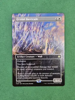 MTG Crystal Barricade (Borderless) Regular - Foundations - Image 3