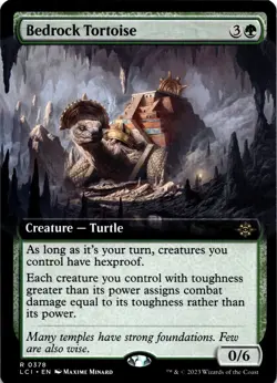 MTG Bedrock Tortoise (Extended Art) (378) | NM | Lost Caverns of Ixalan {LCI} - Image 1