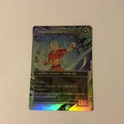 Aang at the Crossroads (Full Art Borderless Foil) MTG Avatar: Last Airbender - Image 2