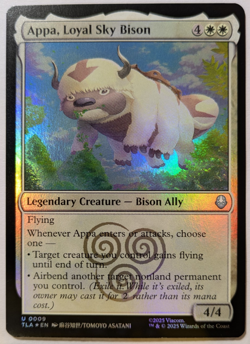 MTG Magic The Gathering - Appa, Loyal Sky Bison - Avatar (#9) Foil NM - Image 1