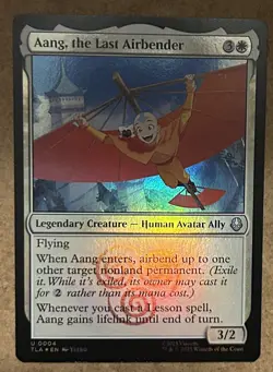 Foil* Aang, the Last Airbender - Avatar The Last Airbender TLA - NM MTG - Image 1