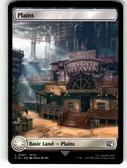 PRINT MISPRINT TOP HALF FADED PLAINS 0295 FINAL FANTACY MTG NM - Image 1