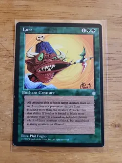 Lure - Ice Age - MTG Magic - Uncommon - Green Enchant Creature - Image 1