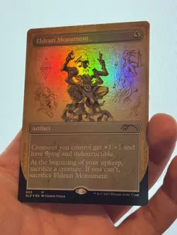 1X FOIL Eldrazi Monument BORDERLESS MINT MTG Magic Secret Lair Bonus Schematic - Image 2