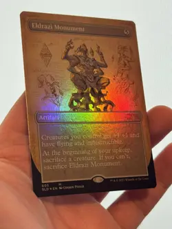 1X FOIL Eldrazi Monument BORDERLESS MINT MTG Magic Secret Lair Bonus Schematic - Image 3