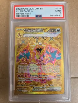 2023 Pokemon S&V Obsidian Flames Charizard ex 228/197 PSA 9 MINT - Image 1