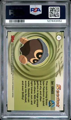2003 TOPPS POKEMON ADVANCED #71 SEEDOT PSA 10 - Image 2