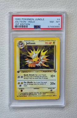 Jolteon - Holo - 1st Edition - PSA 8 - 1999 - #4/64 - Pokemon - Vintage - Image 1