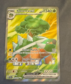 Torterra ex 185/162 - Pokemon SV05: Temporal Forces Full Art Ultra Rare Holo NM - Image 1