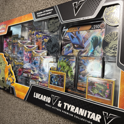 Pokemon TCG Lucario V & Tyranitar V Heavy Hitters Premium Collection Box Sealed 820650856716 - Image 3
