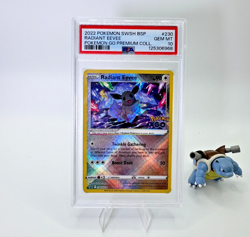2022 Pokemon Go Radiant Eevee #230 Premium Collection Promo Black Star PSA 10 - Image 2