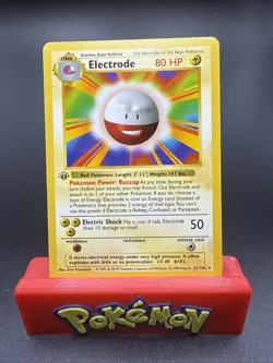 ⚡Electrode 21/102 1st Edition Shadowless Rare English Base Set Pokemon TCG NM⚡ - Image 1