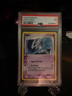 PSA 7 2007 Pokemon Lugia -Holo Pop Series 5 #2 - Image 1