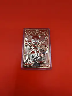 1999 Pokemon MewTwo Burger King 23K Gold Plated #150 Promo Limited Edition - Image 1