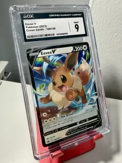 Pokemon Eevee 108/159 Crown Zenith, Holo Rare, CGC Mint 9!!! - Image 3