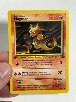 Magmar 39/62 Fossil Non-Holo Light Play Pokemon TCG! - Image 3